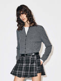 Wool Blend Contrast Knitted Top