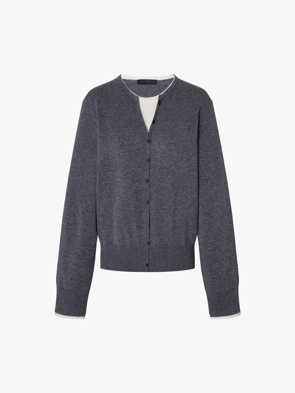 Wool Blend Contrast Knitted Top