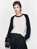 Contrast Wool Knitted Top
