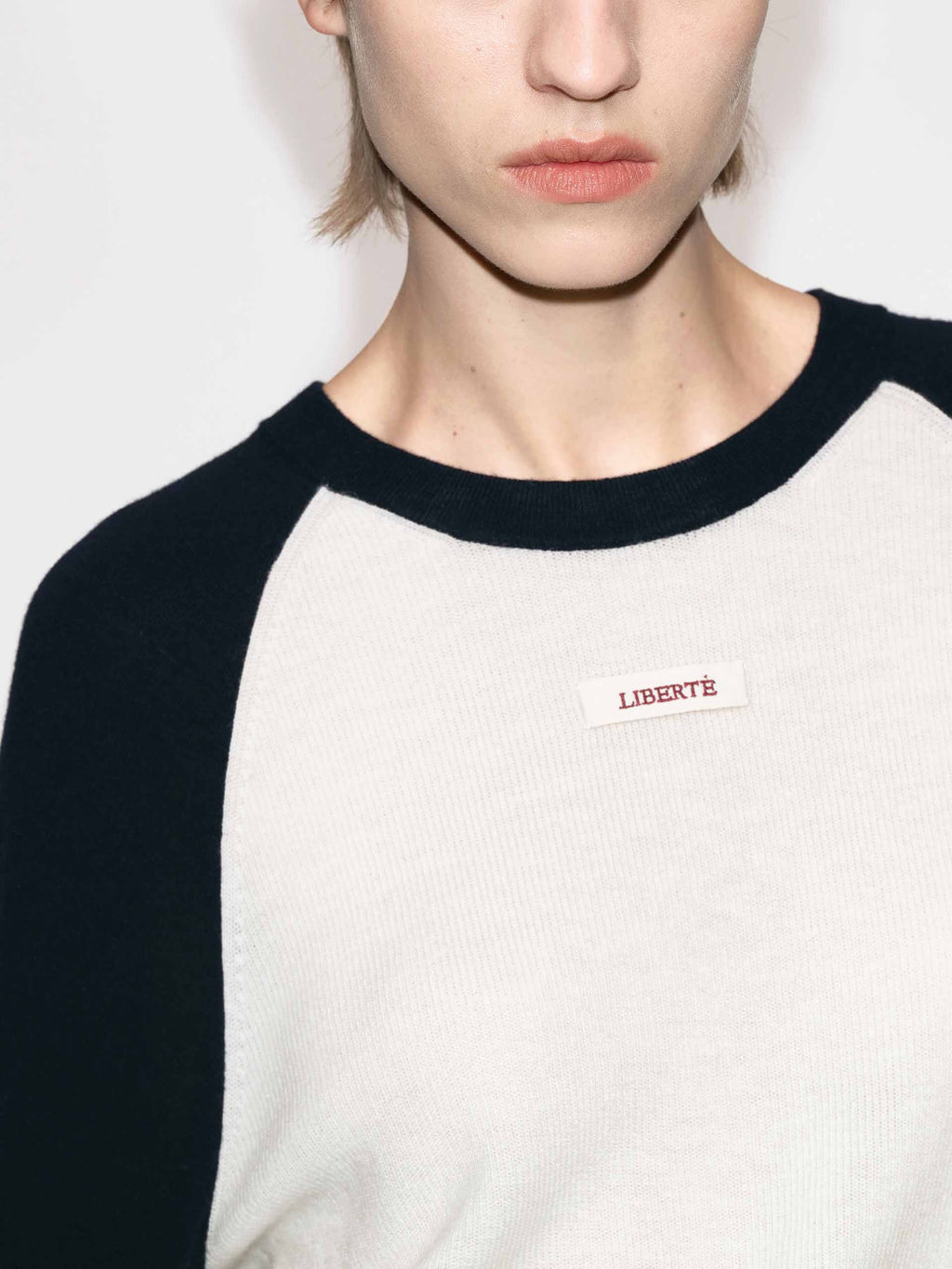 Contrast Wool Knitted Top