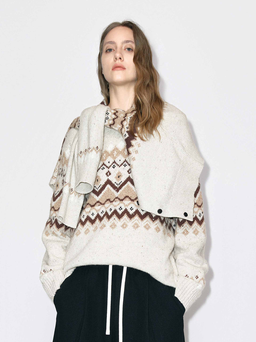 Fair Isle Wool Blend Sweater