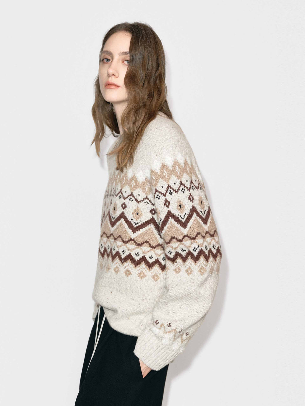 Fair Isle Wool Blend Sweater