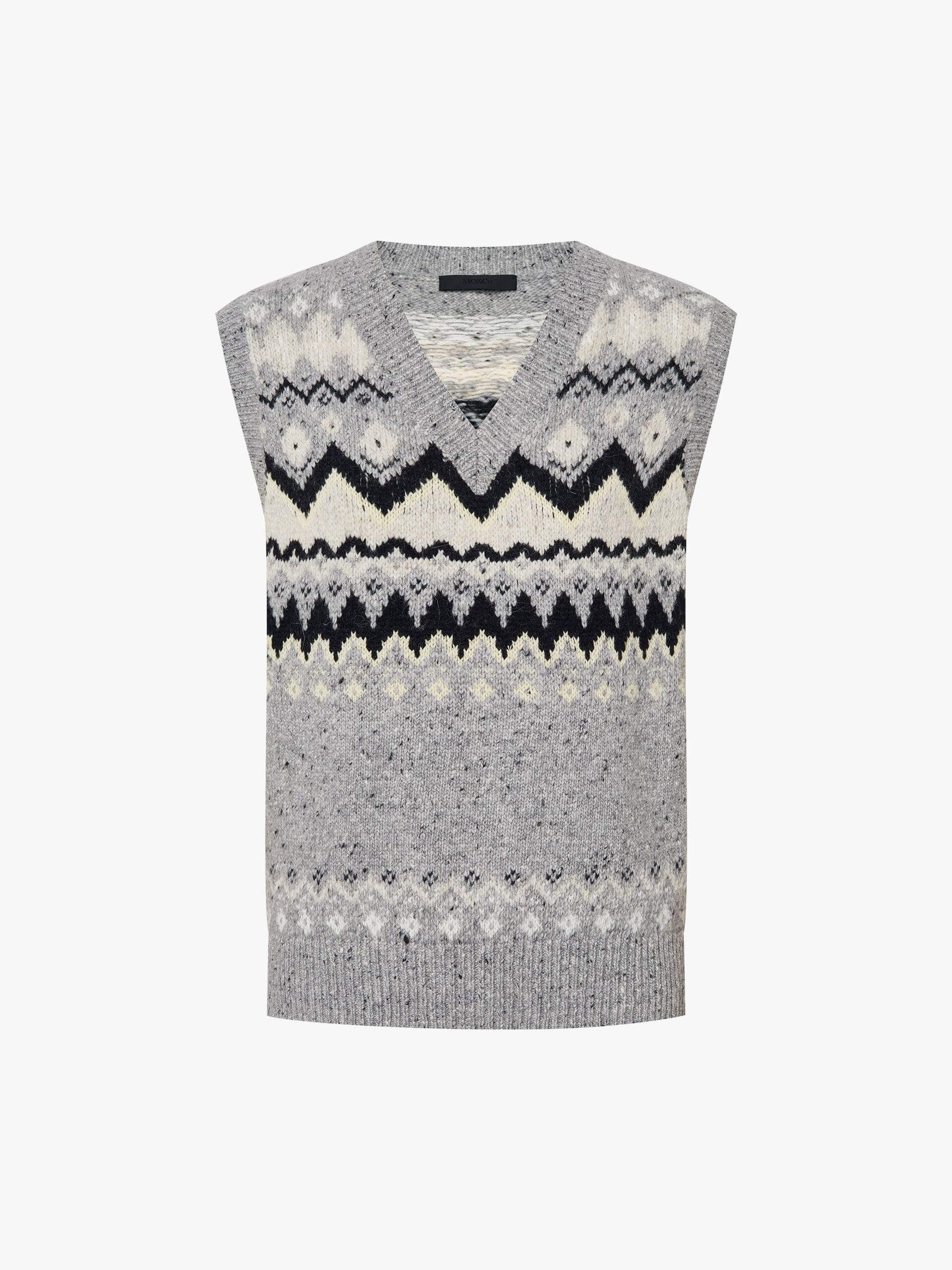 Included Alpaca Fair Isle Vest