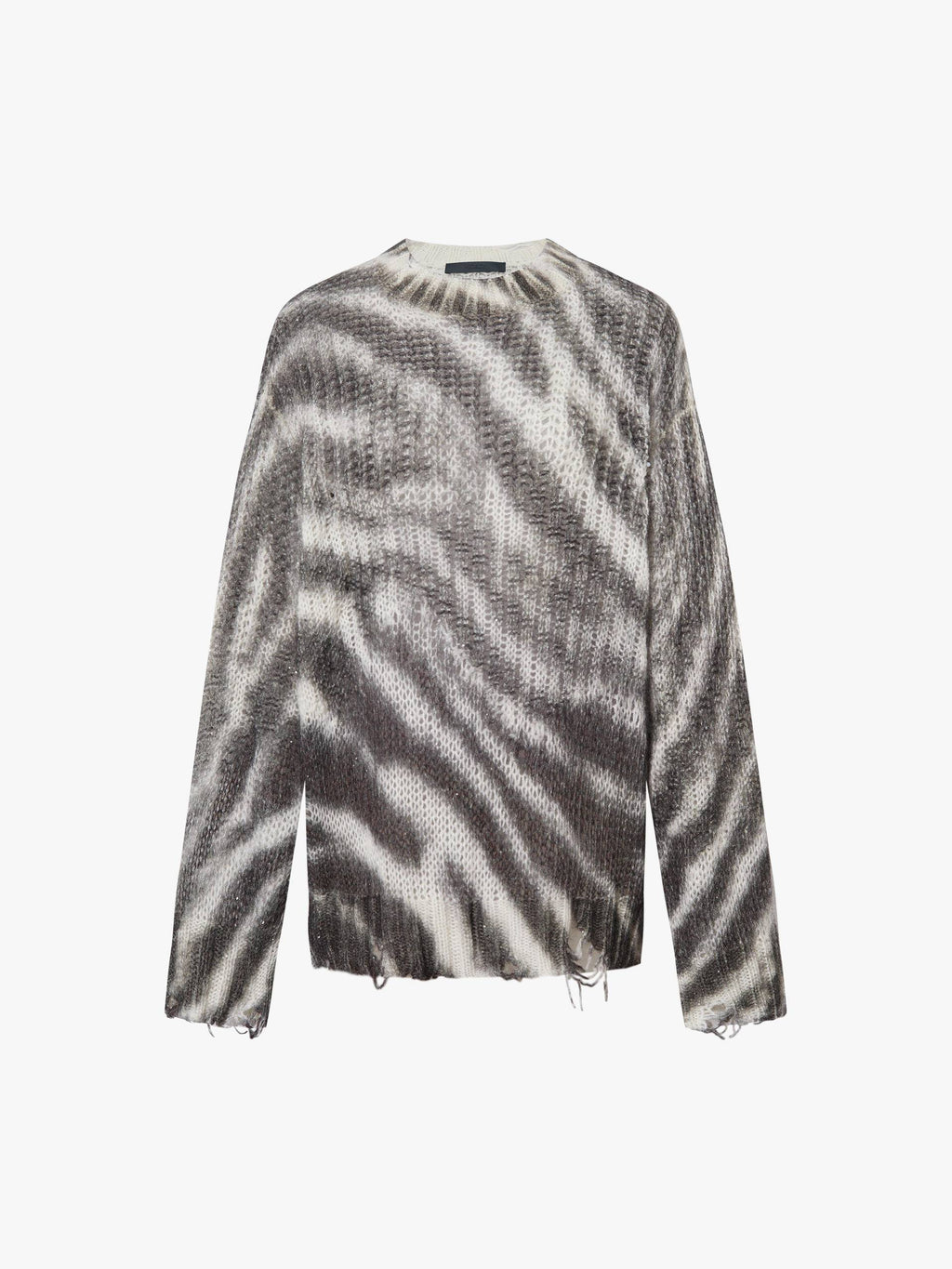 Striped Open Knitted Sweater