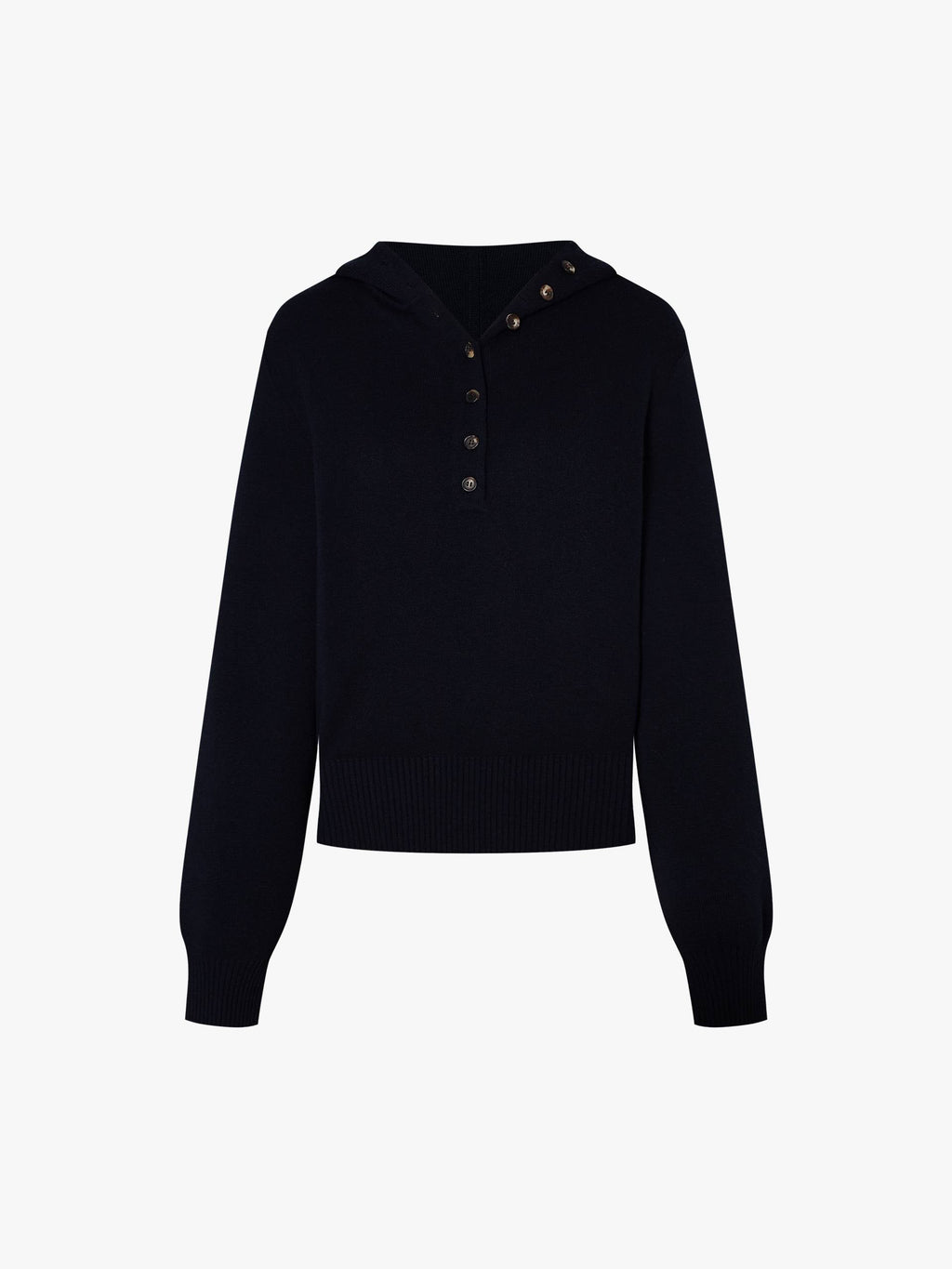 Cropped Hooded Knitted Top