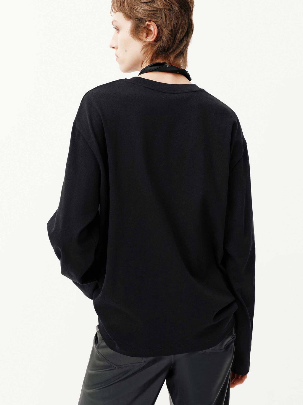 Woven Label Cotton T-shirt