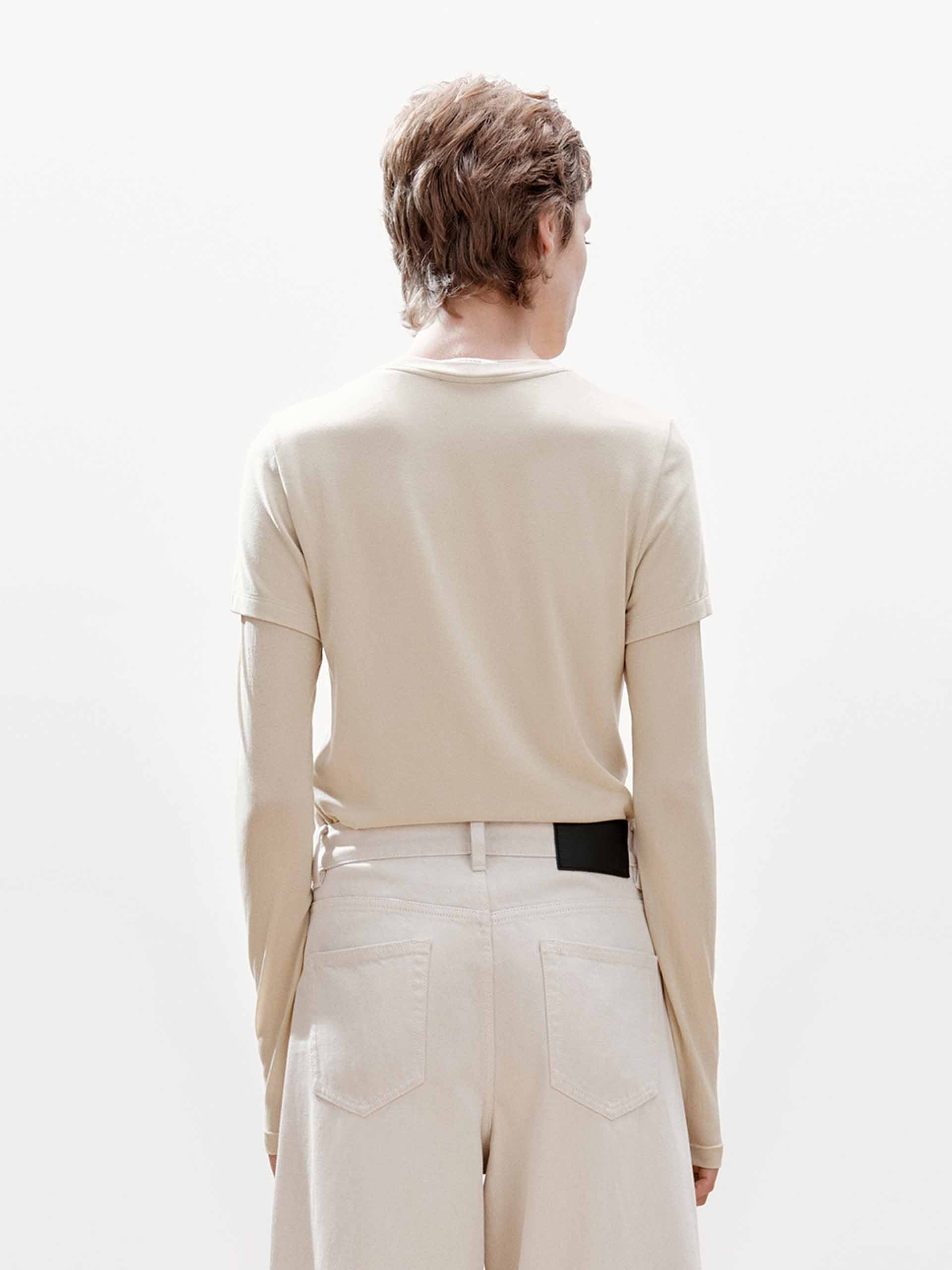 Two Piece Slim T-shirt