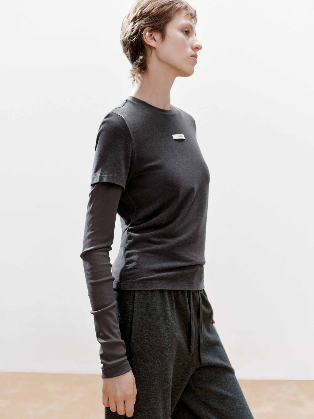 Two Piece Slim T-shirt