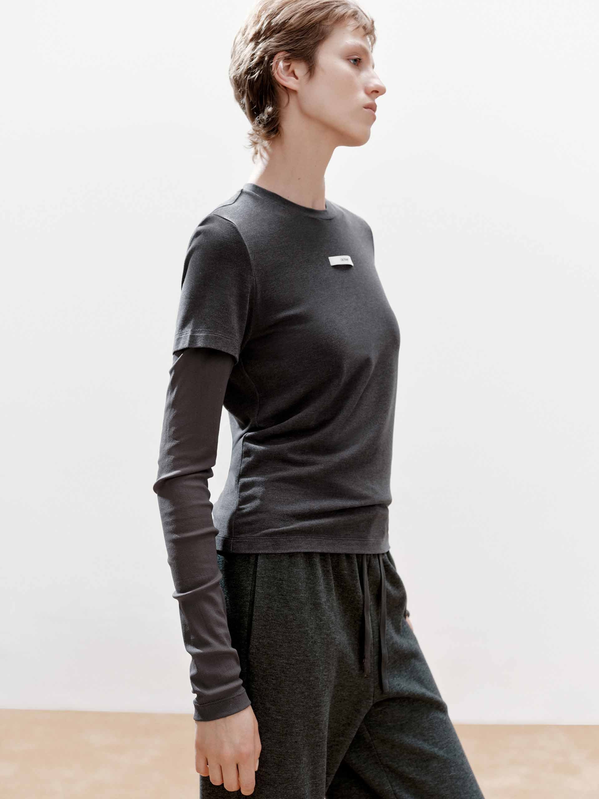 Two Piece Slim T-shirt