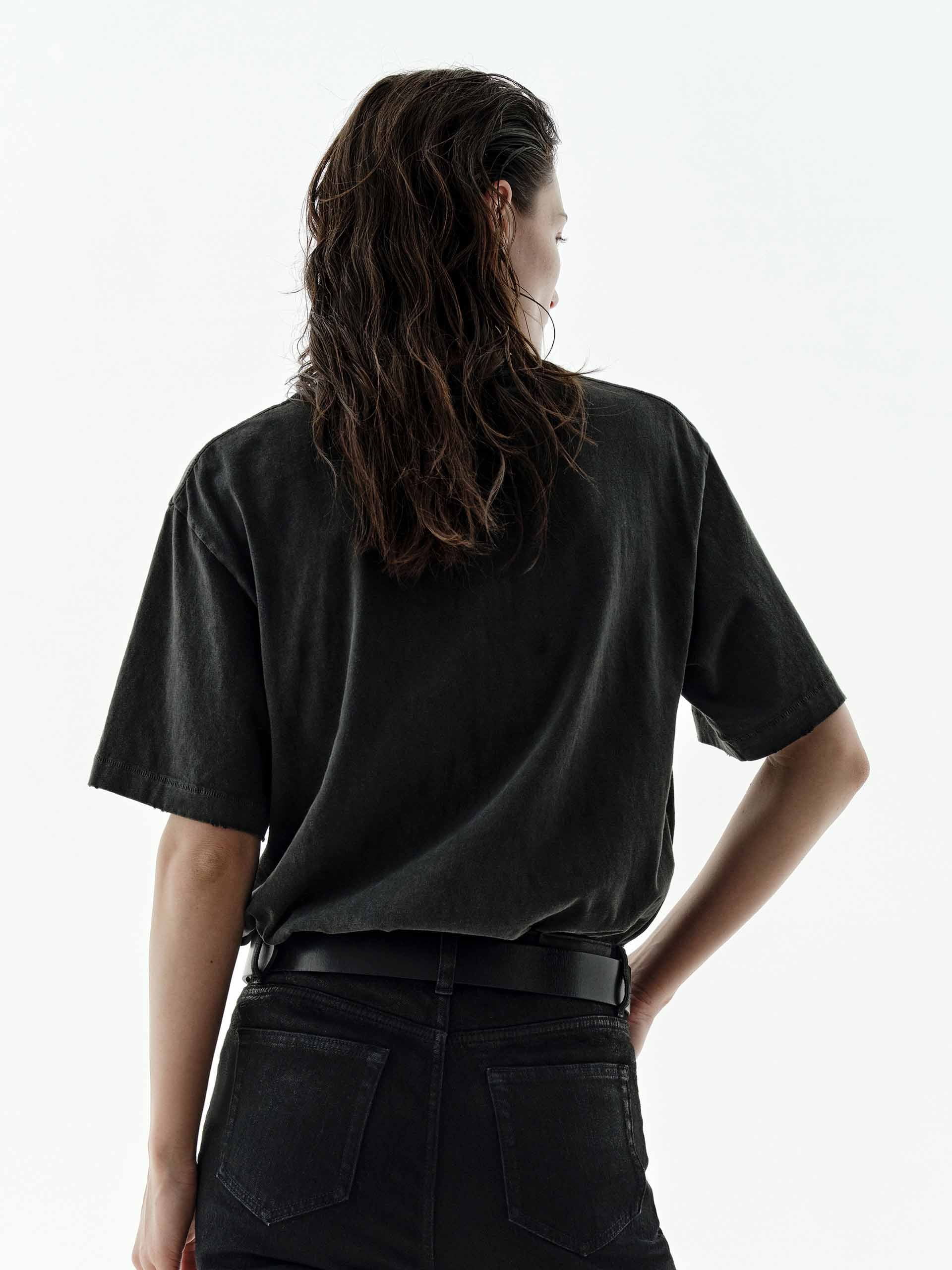 Faded Pattern Distressed T-shirt