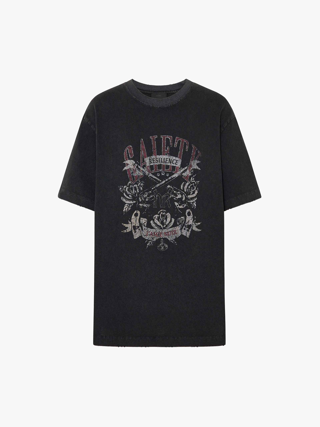Faded Pattern Distressed T-shirt