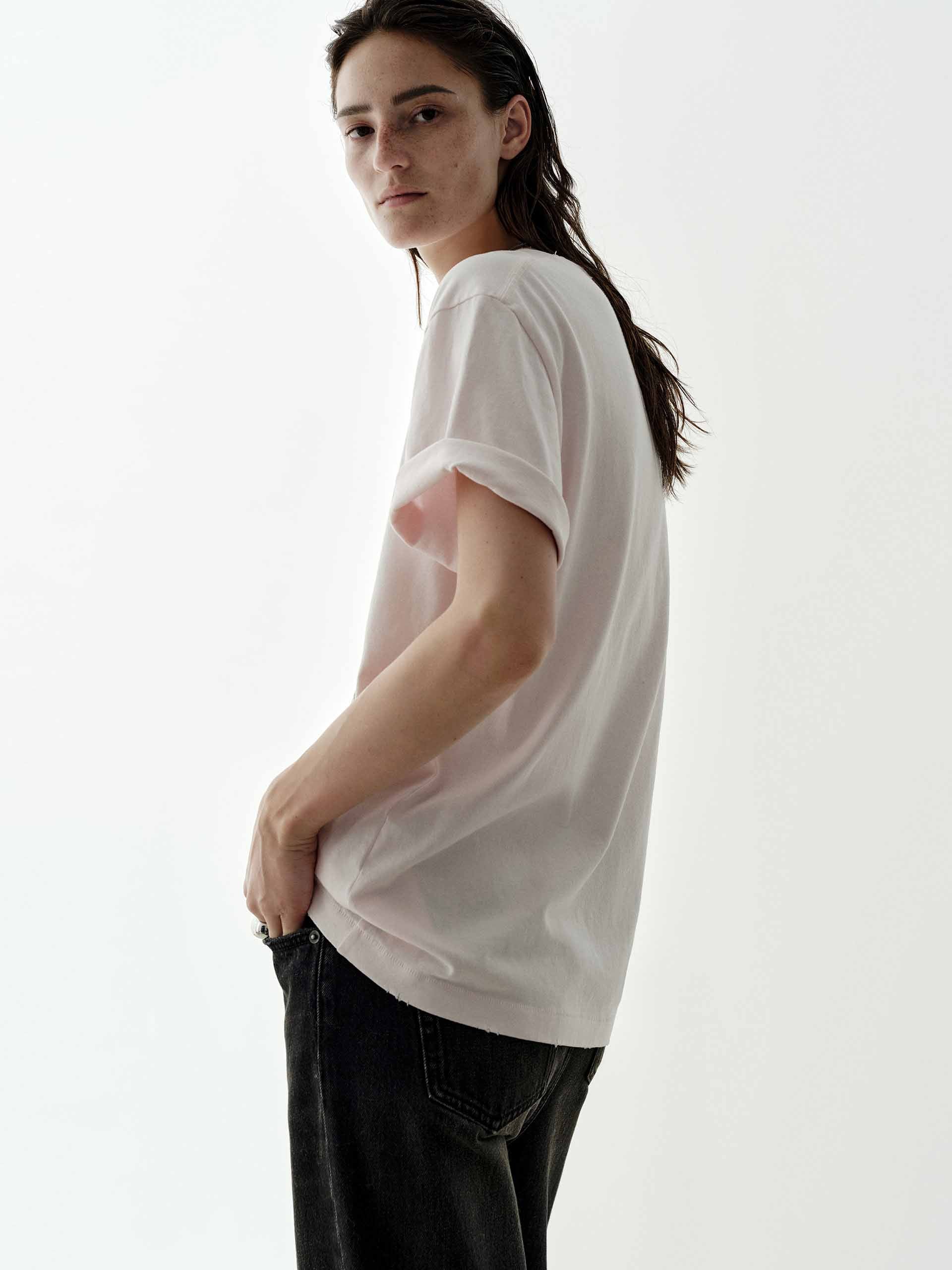 Faded Pattern Distressed T-shirt