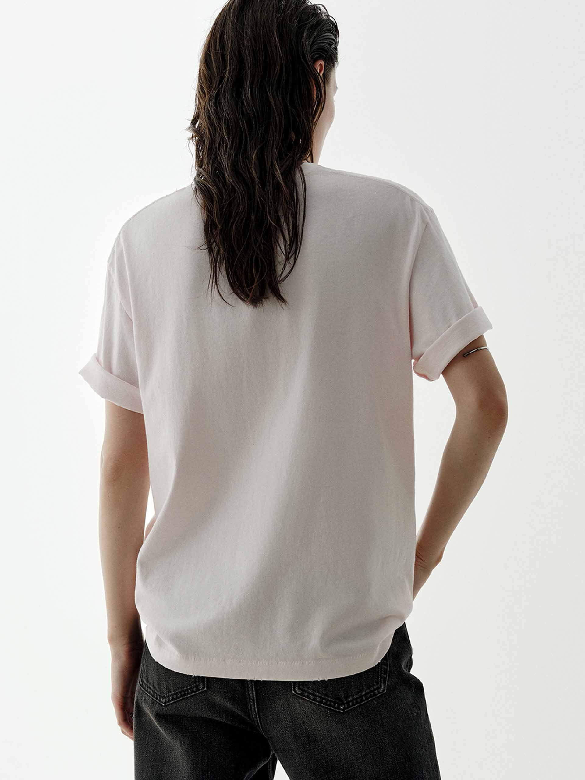 Faded Pattern Distressed T-shirt