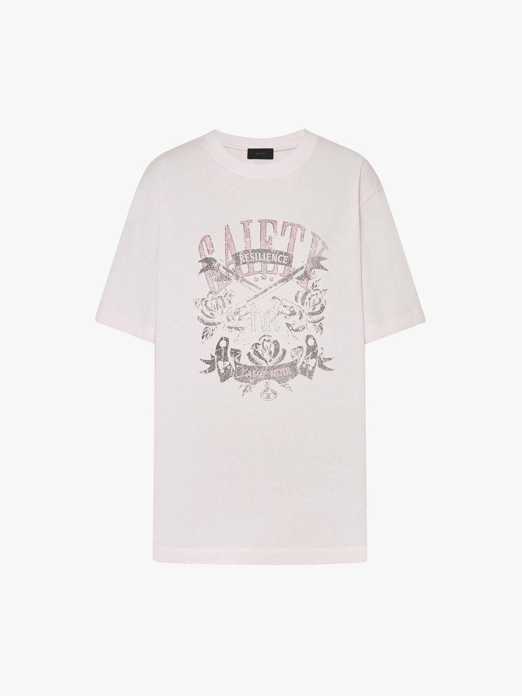 Faded Pattern Distressed T-shirt