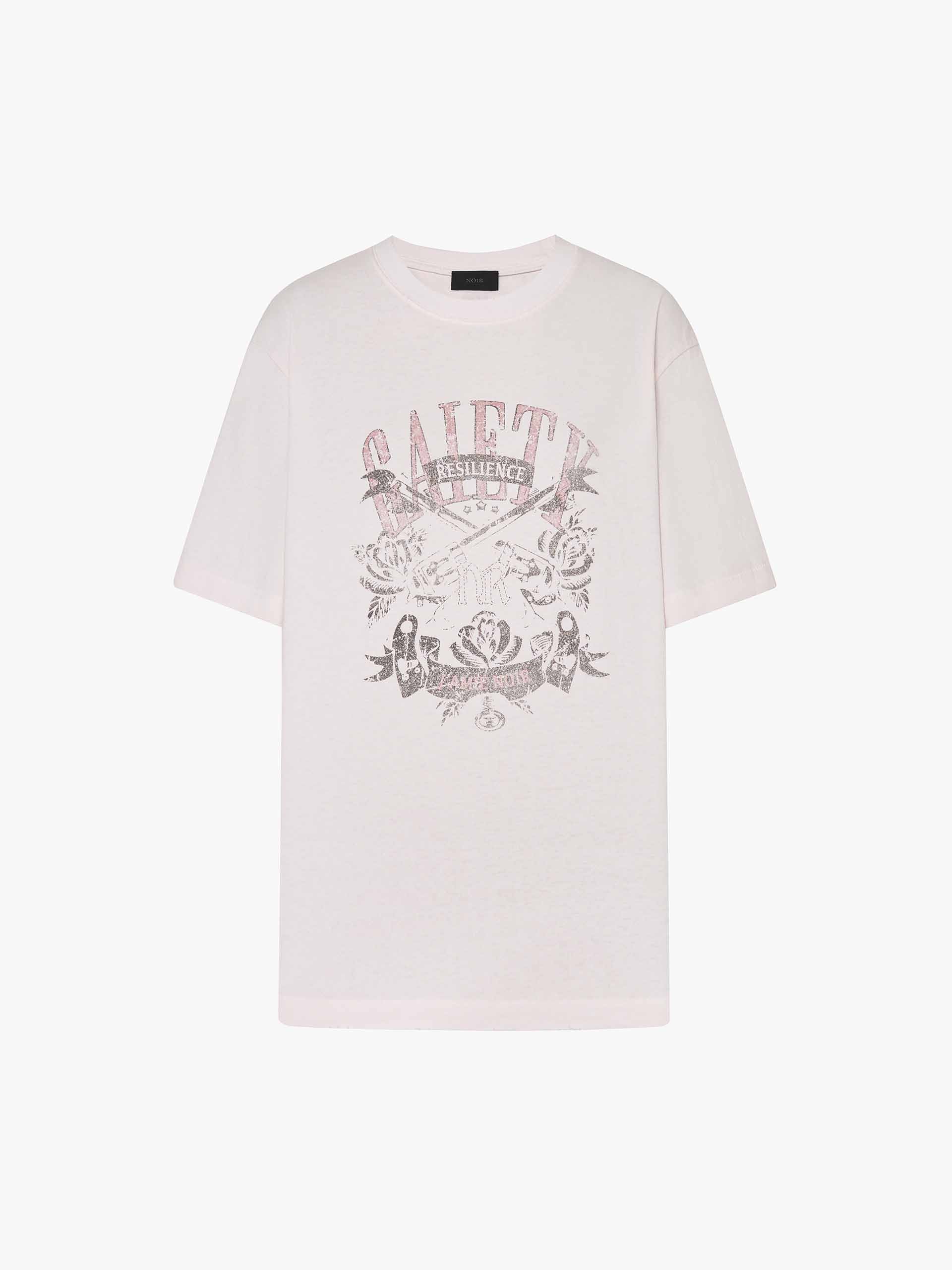 Faded Pattern Distressed T-shirt