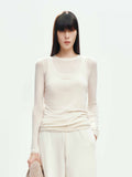 Two-piece Wool Blend T-shirt