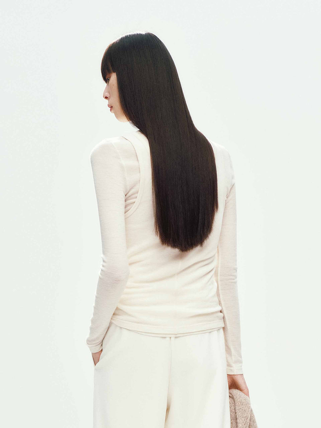 Two-piece Wool Blend T-shirt