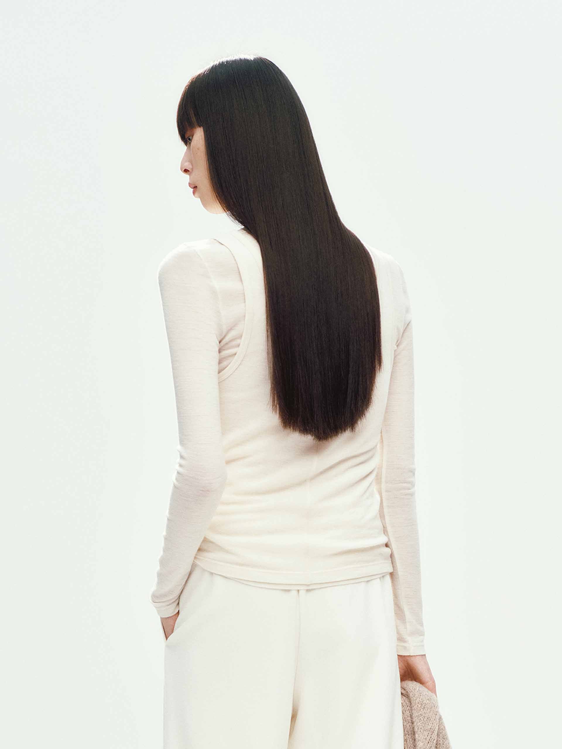 Two-piece Wool Blend T-shirt