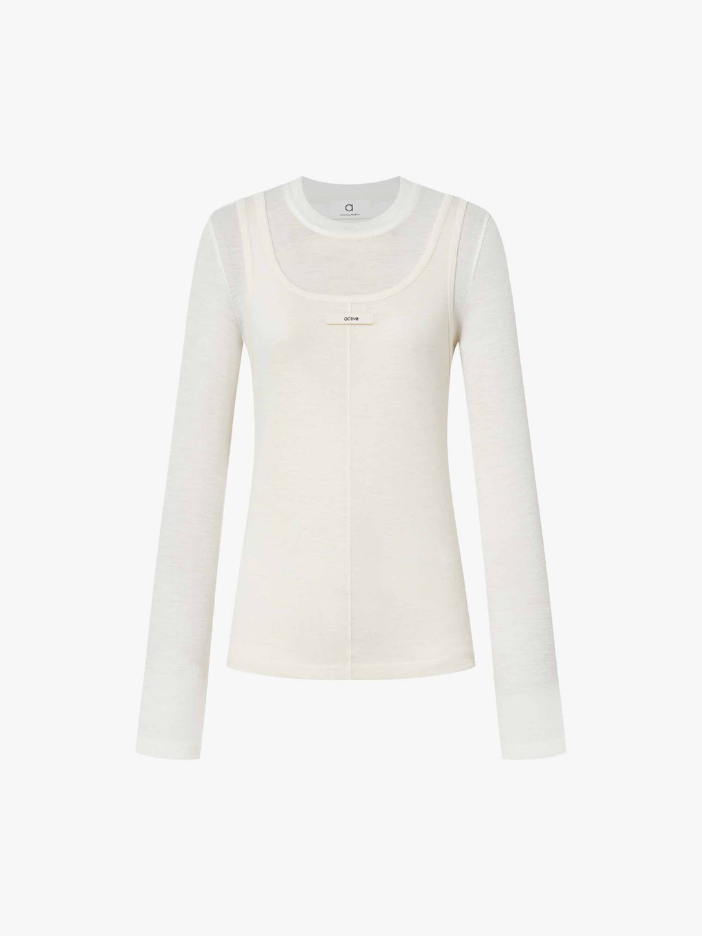 Two-piece Wool Blend T-shirt