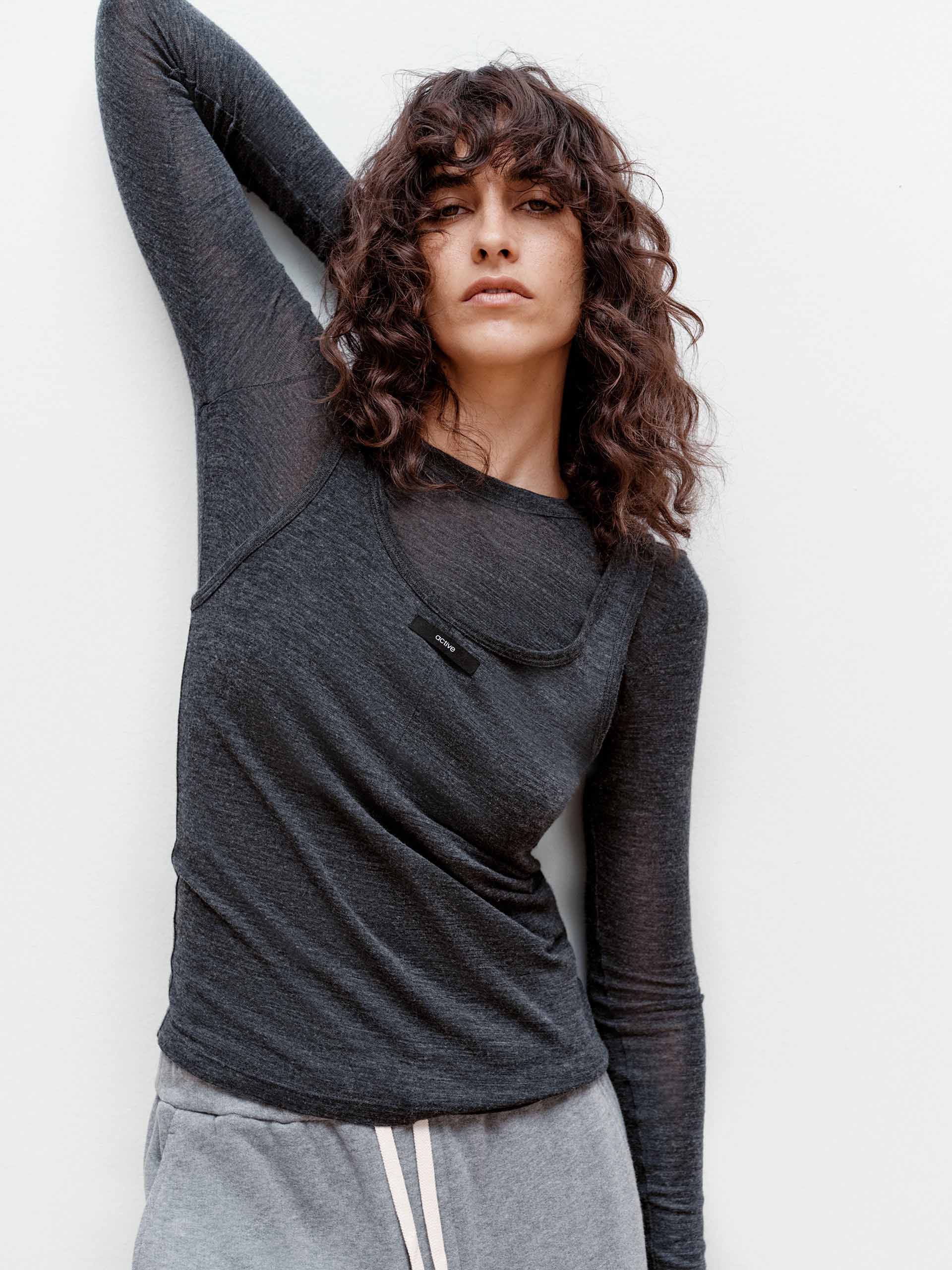 Two-piece Wool Blend T-shirt