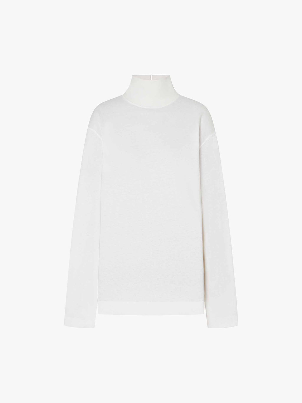 Turtleneck Pure Cotton T-shirt