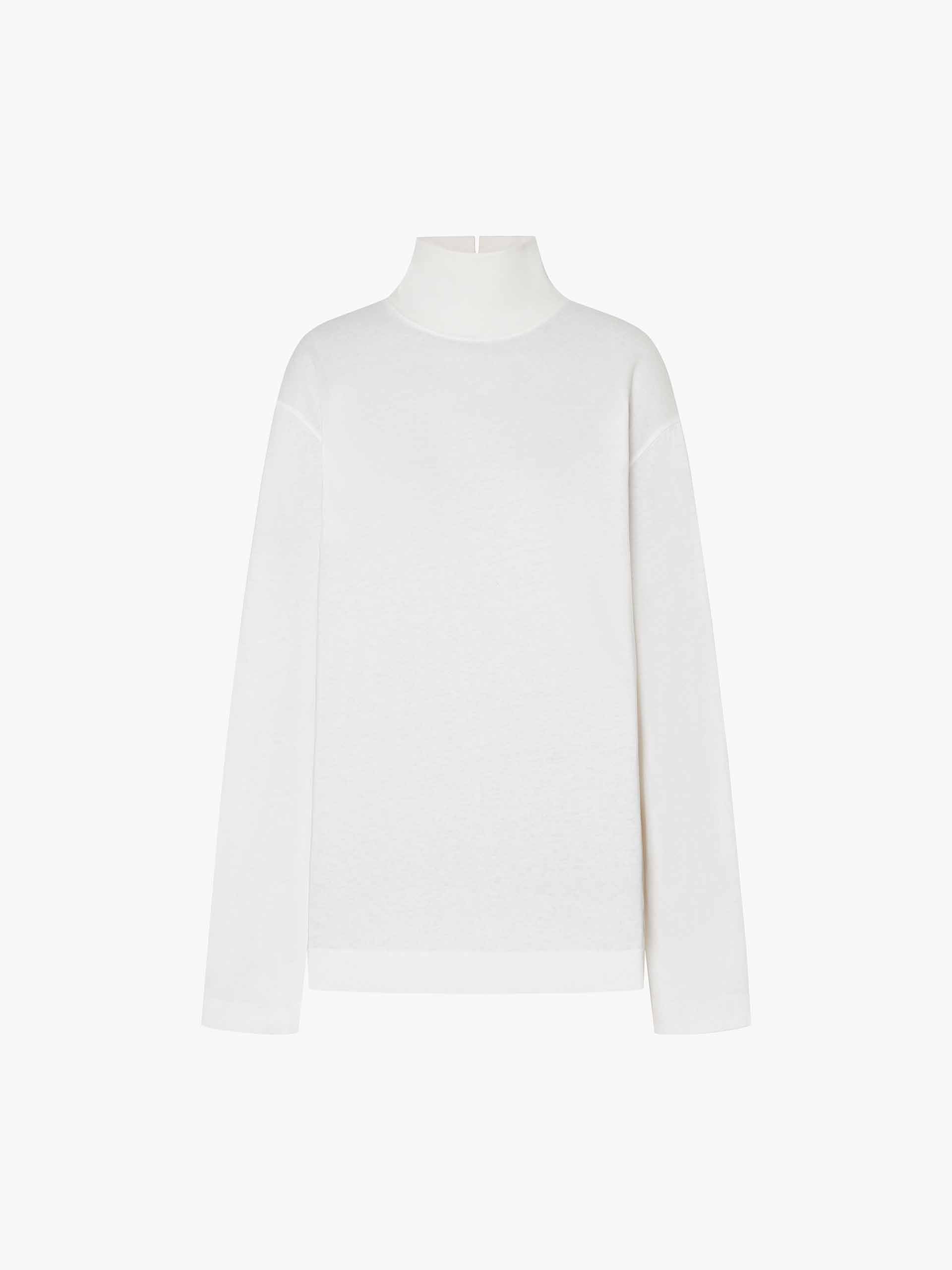Turtleneck Pure Cotton T-shirt