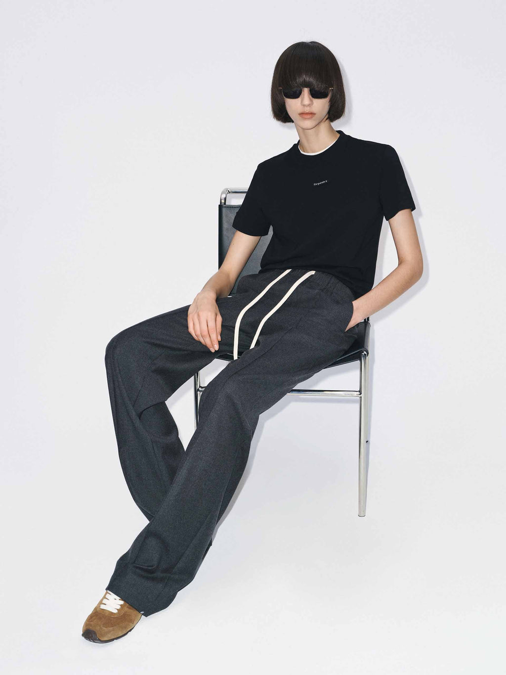Front Woven Label T-shirt