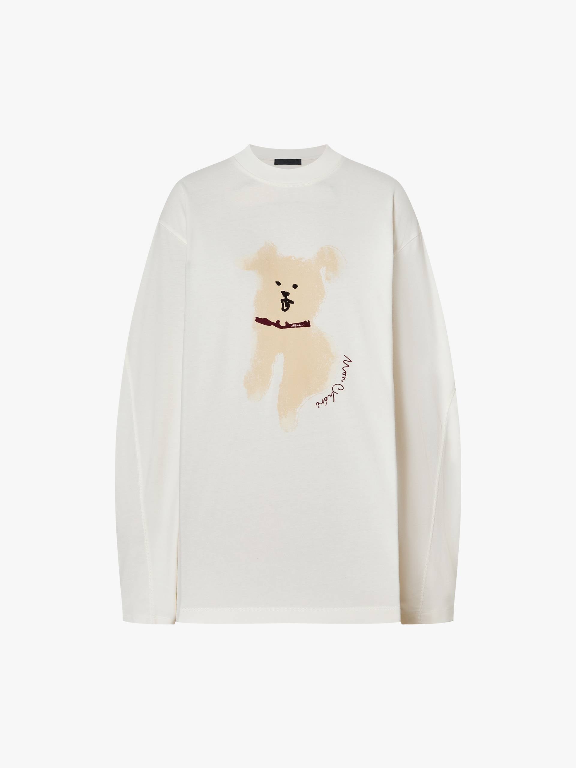 Puppy Pattern Cotton T-shirt