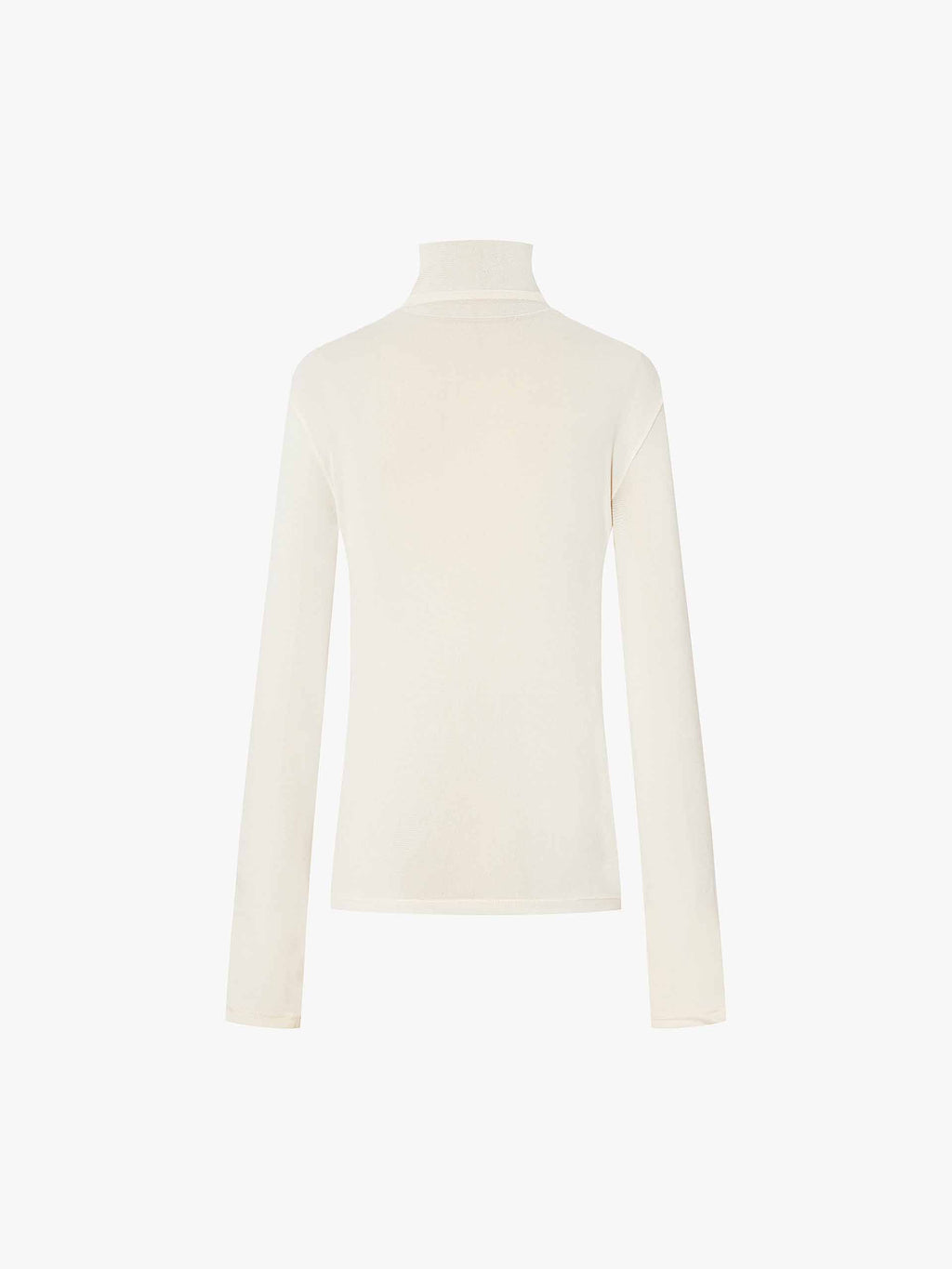 Turtleneck Fitted Beige Top