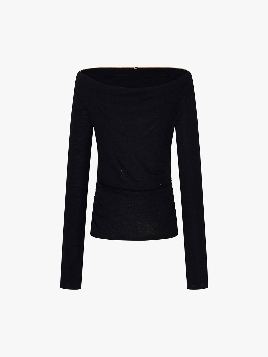 Off-shoulder Wool Blouse