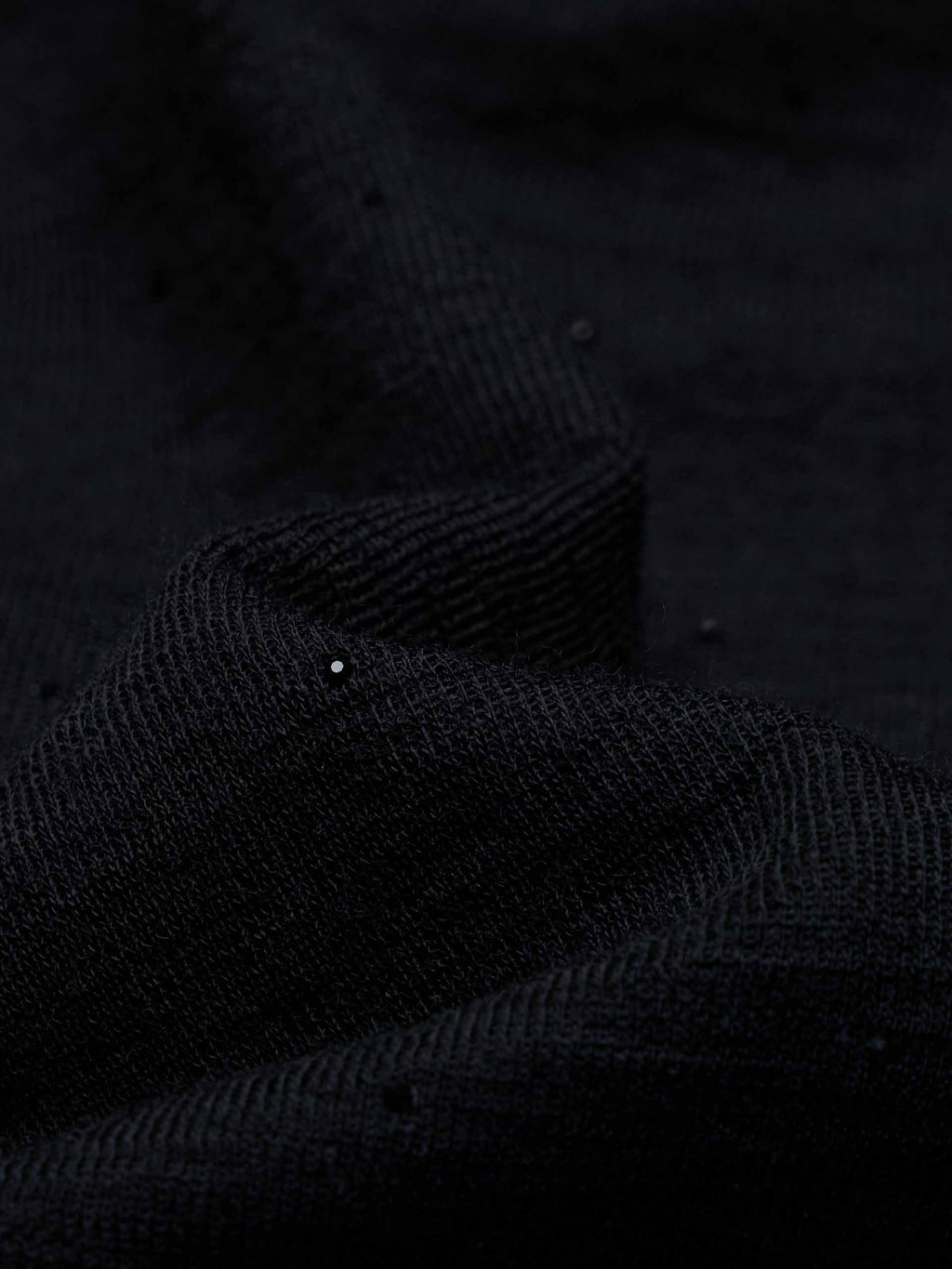 Off-shoulder Wool Blouse
