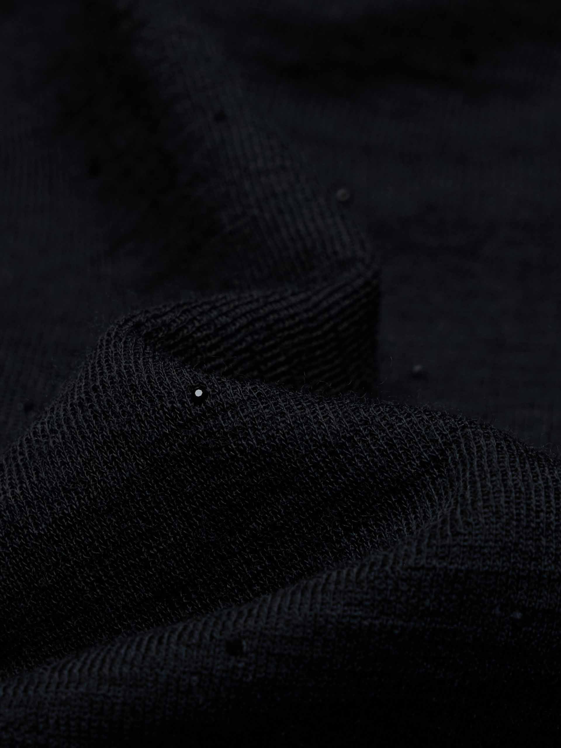 Off-shoulder Wool Blouse