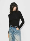 Turtleneck Rhinestone Blouse