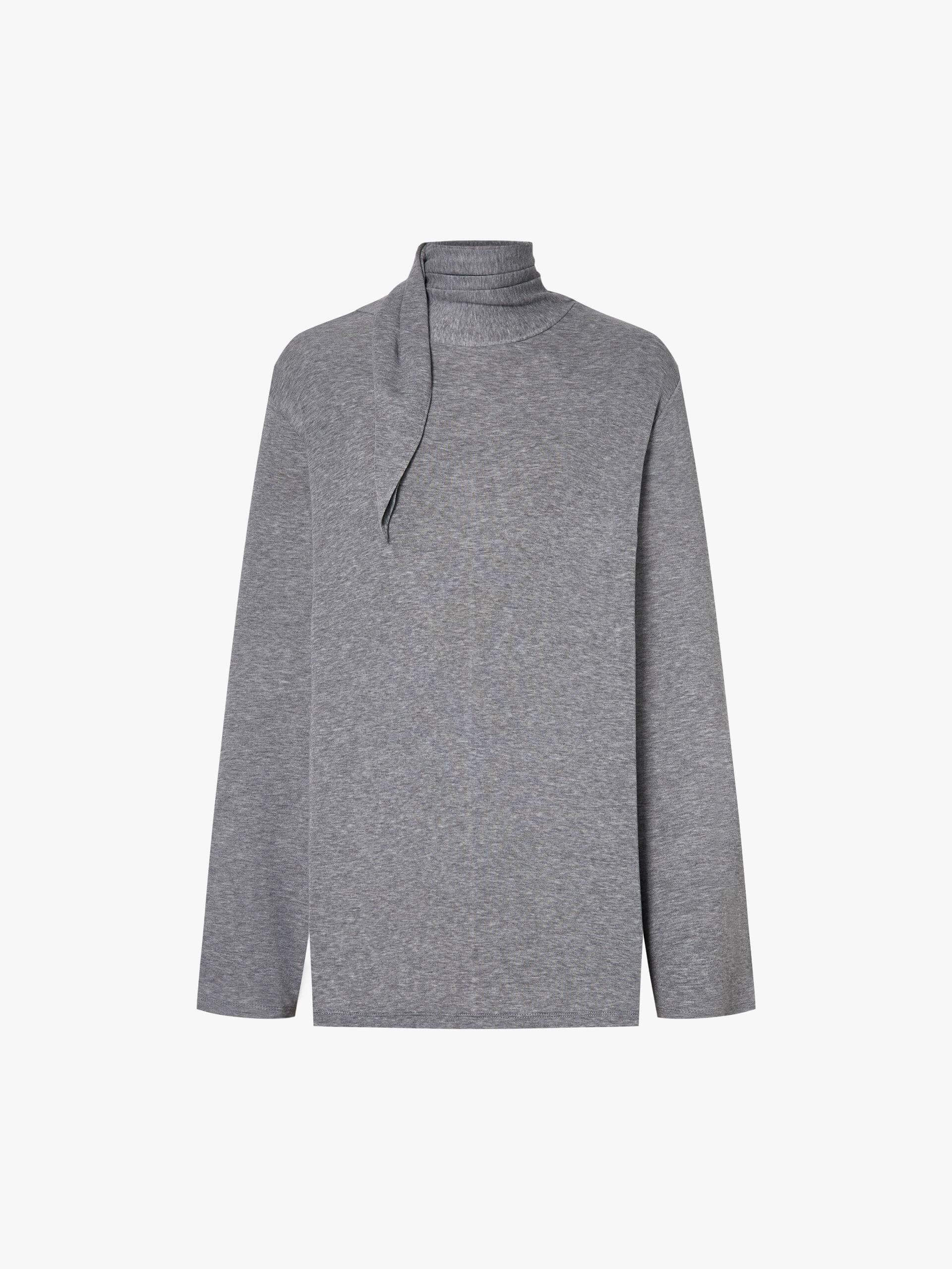Tie Detail Turtleneck Blouse