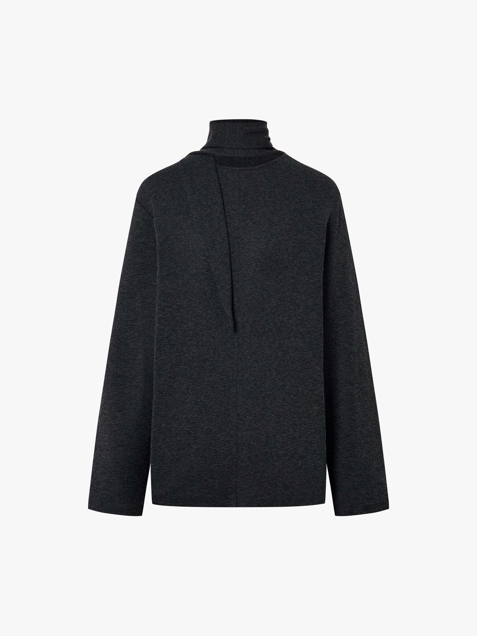 Tie Detail Turtleneck Blouse
