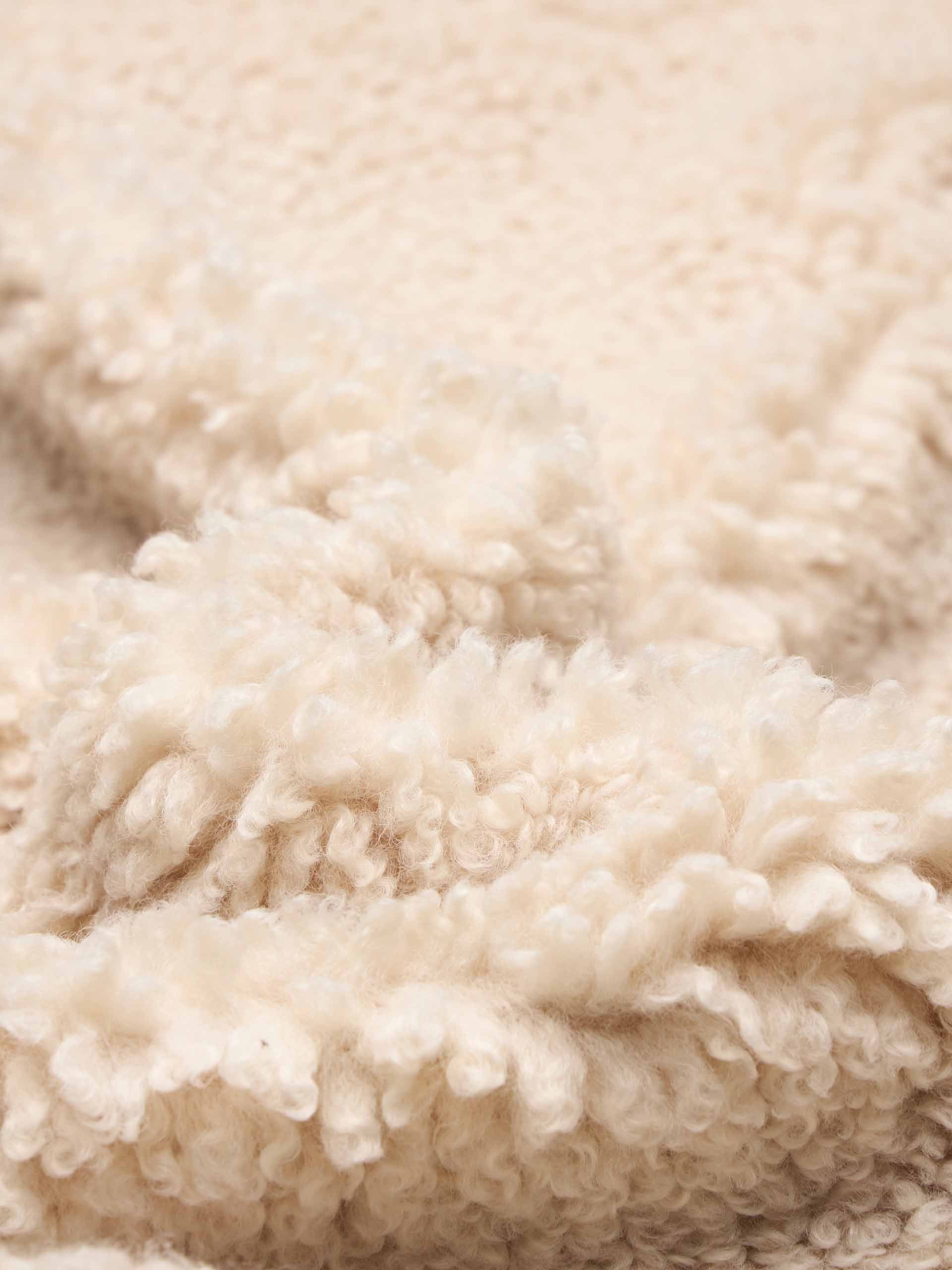 Faux Shearling Turtleneck Waistcoat