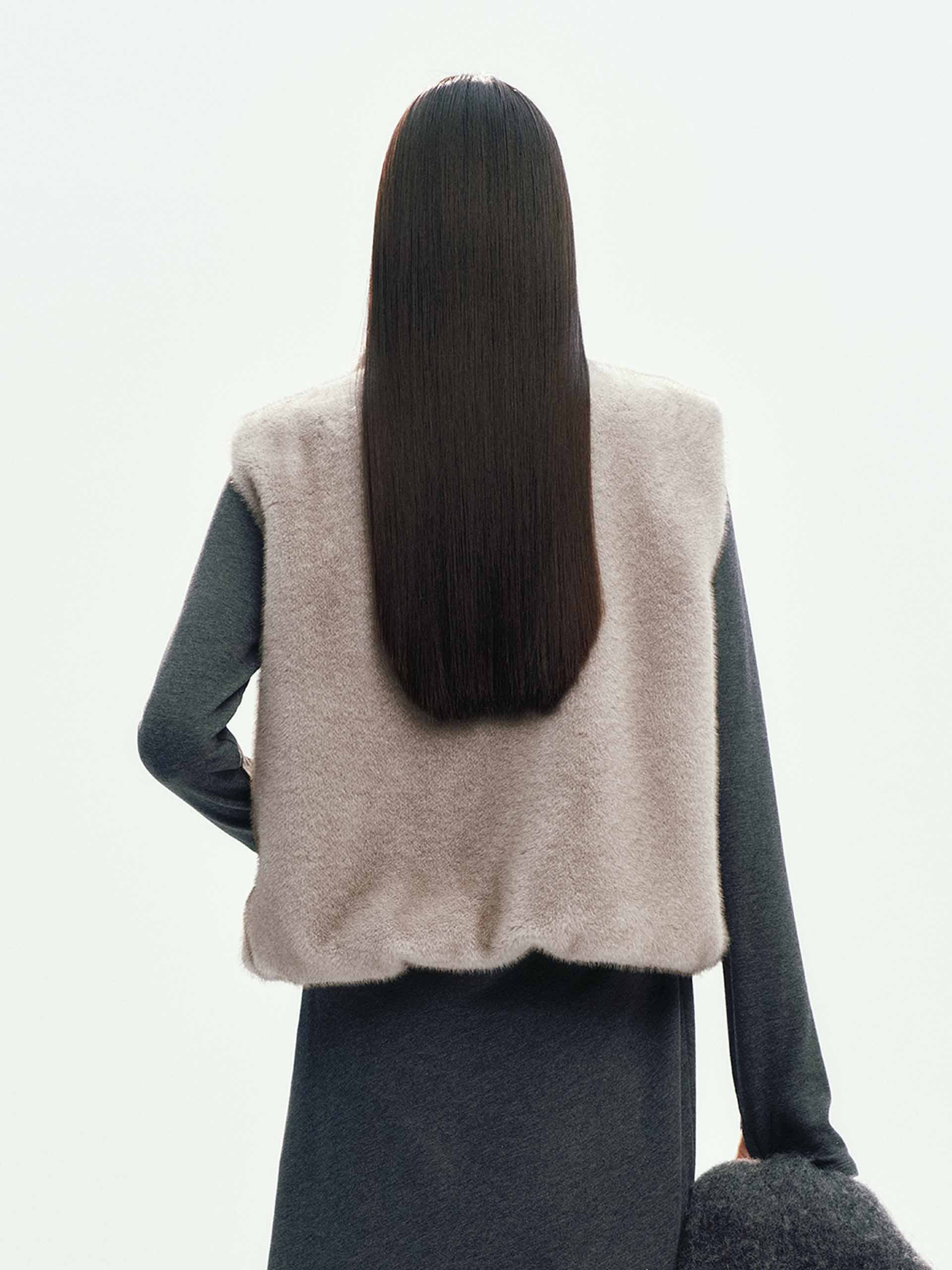 Sleeveless Fur Waistcoat