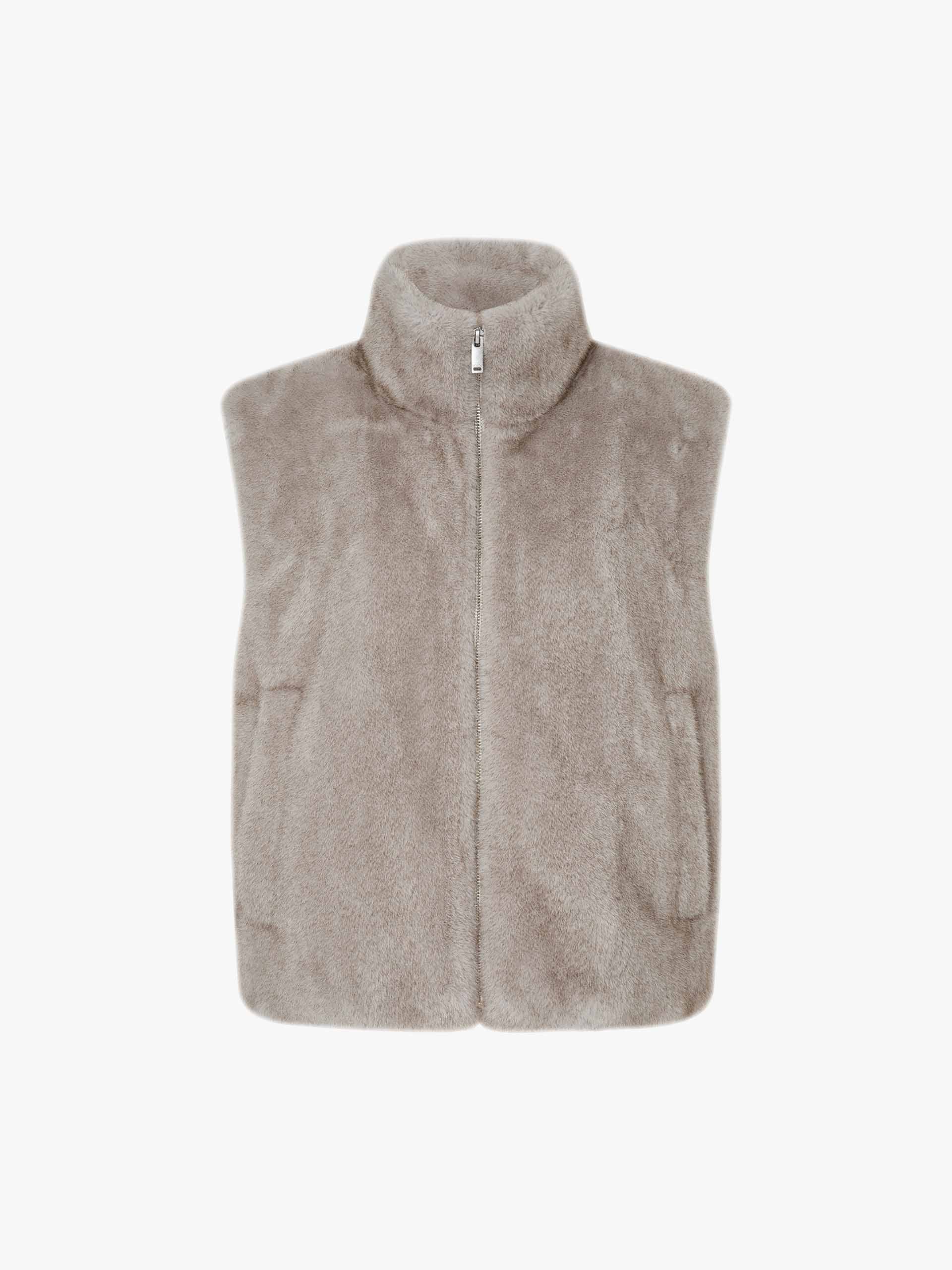 Sleeveless Fur Waistcoat