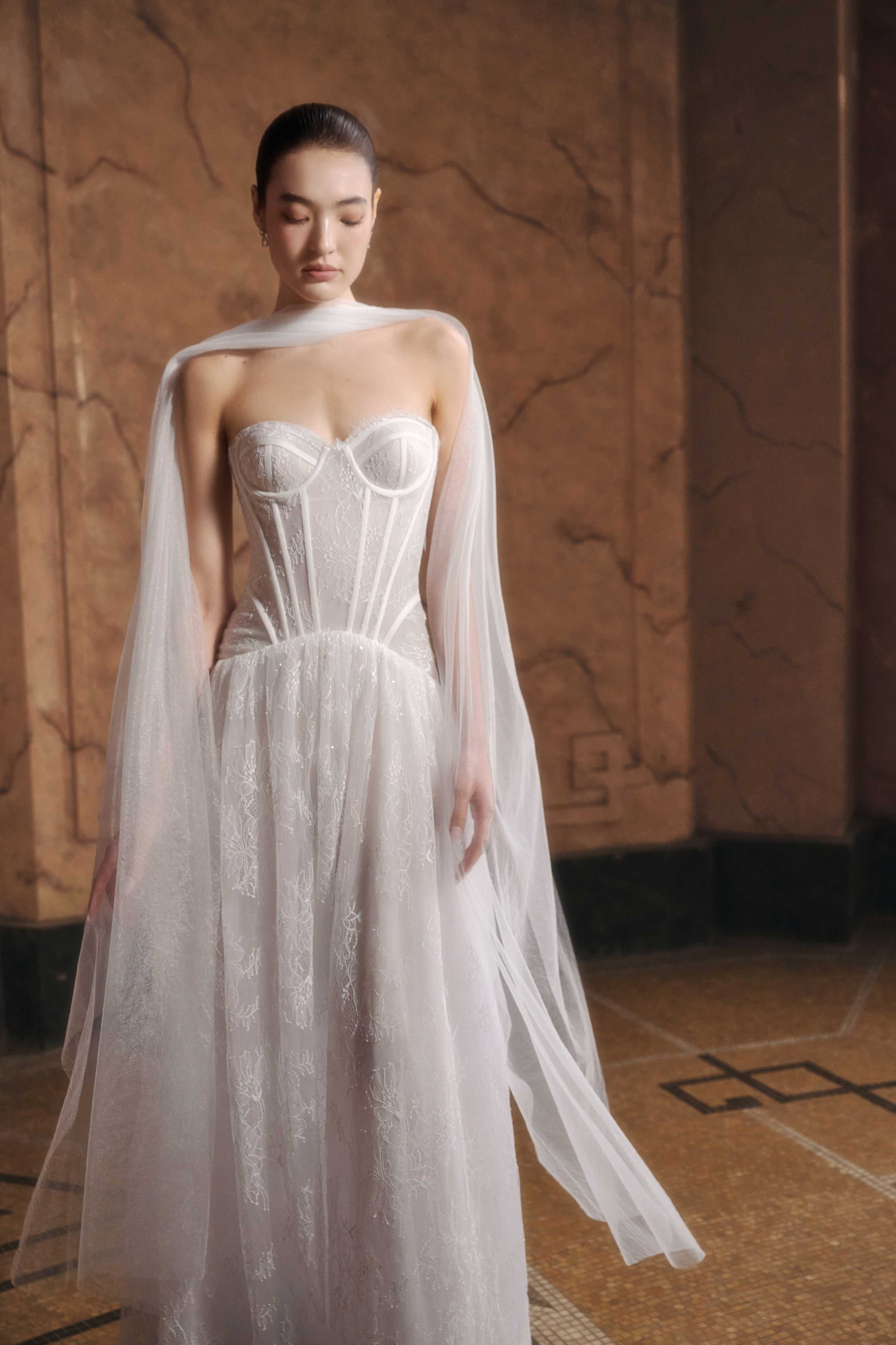 Rosaline Lace Corset Gown (Pre-Order 14 Days)
