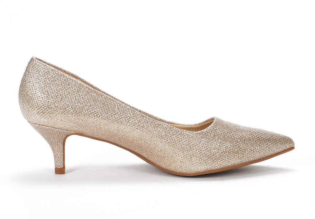 Kitten Heel Pointed Toe Pumps