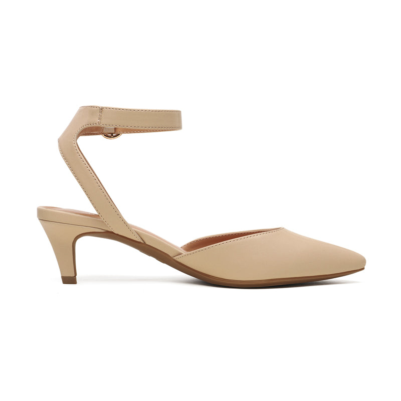 Ankle Strap Low Heel Pumps