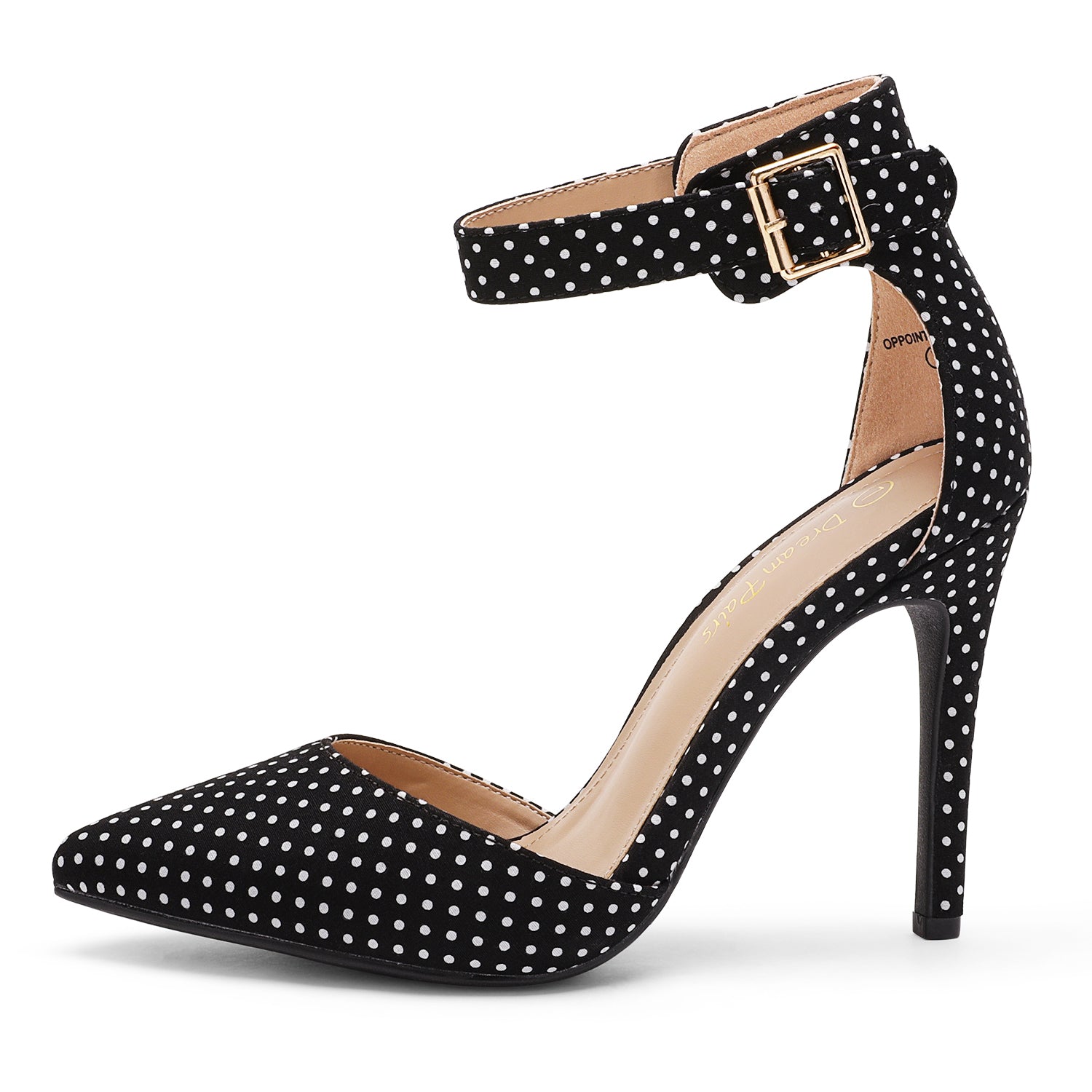 Pointed Toe Ankle Strap Stiletto Pumps