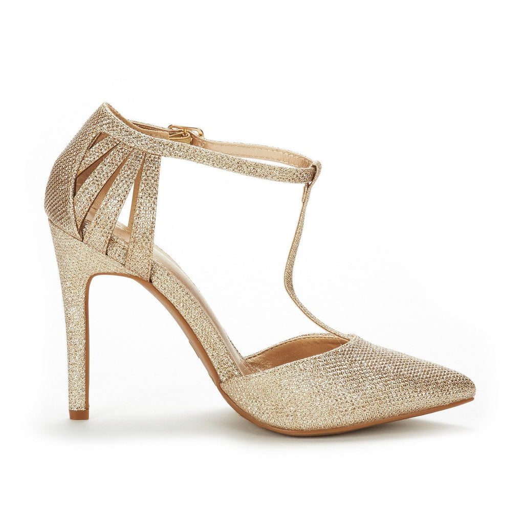 Strappy High Heel Pump Shoes