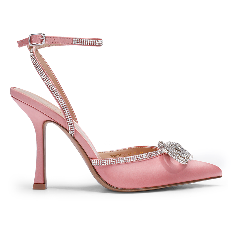 Destiny Rhinestone Strap Pumps