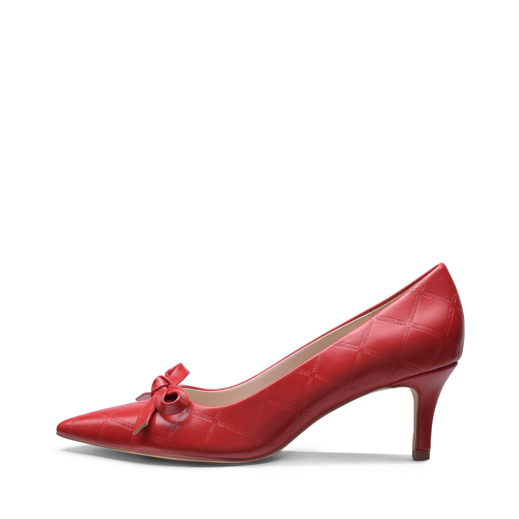 Pointed Toe Kitten Heel Pumps
