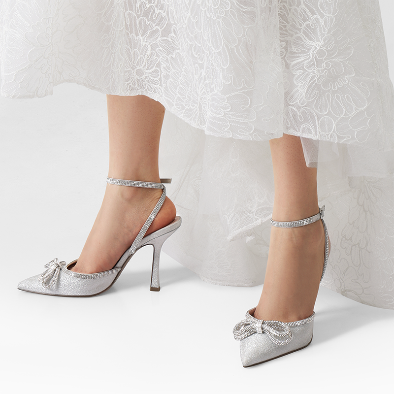 Destiny Rhinestone Strap Pumps