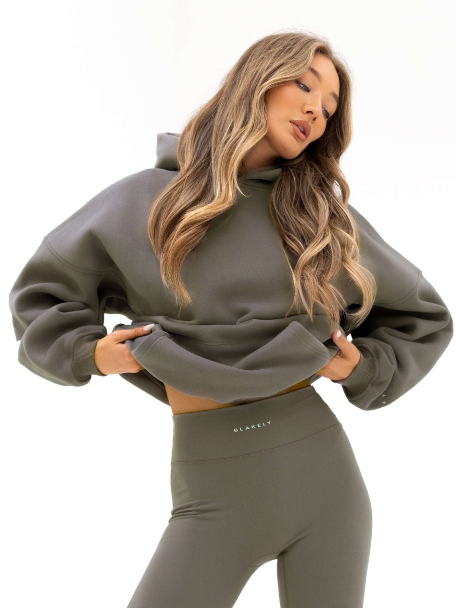 Isabel Oversized Hoodie - Safari Green