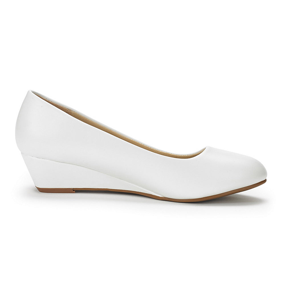 Mid Wedge Heel Pump Shoes