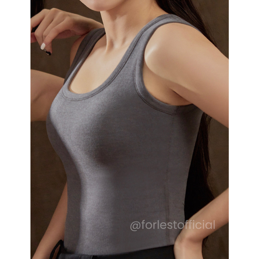 Willa Comfort Tank with Built-In Bra Support Up to J Cup