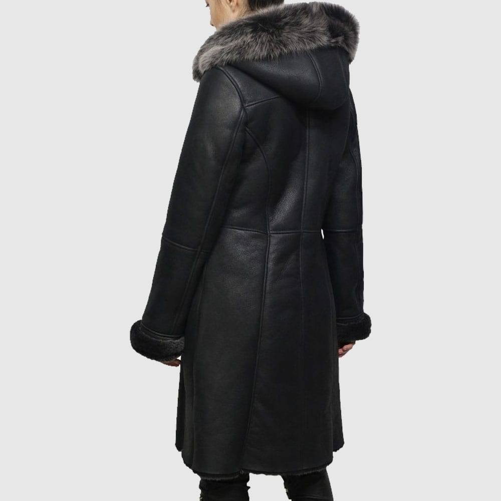 Women Shearling sheepskin Jacket Coat- Oslo